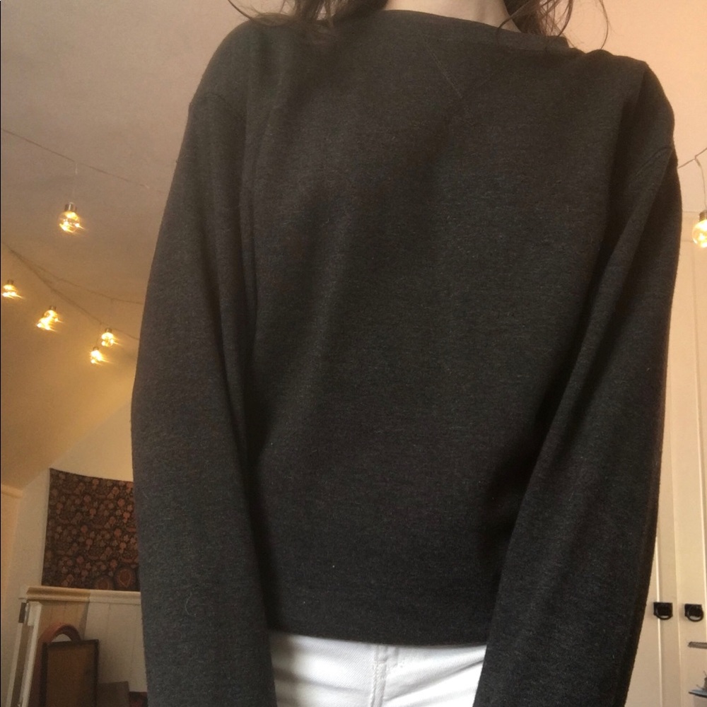 Dark grey pullover sweater